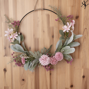 Couronne de fleurs de simulation Ruyi de style designer de haute qualité Décoration de la maison Fleur artificielle Décoration de mariage <span class=keywords><strong>Cra</strong></span> - Product Image 2