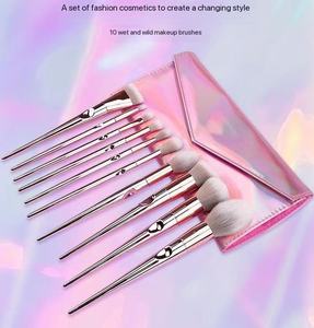 Ensemble de 10 pinceaux de maquillage pour le visage <span class=keywords><strong>Wet</strong></span> & <span class=keywords><strong>Wild</strong></span> Soft Hair, manche en plastique, pratique pour les voyages, pour débutants (visage et yeux) - Product Image 6