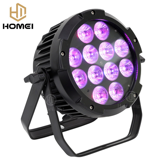Outdoor 12*18W RGBWAUV 6in1 Par Light Led Par Can Uplight IP65 Dj Stage Par Light