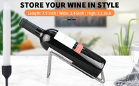 Porte-bouteilles à vin simple en métal pour comptoir