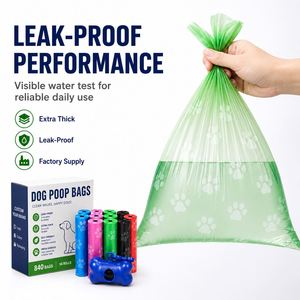 Custom Printed Bolsas Para Caca De Perro Eco Friendly Dog Poo Bags Scented <b>Compostable</b> Biodegradable Pet Waste Cleanup Rolls - Product Image 2