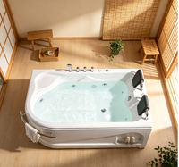 Profitez de la relaxation par hydrothérapie haut de gamme à domicile, baignoire de massage à remous pour 2 personnes de l'usine de Foshan