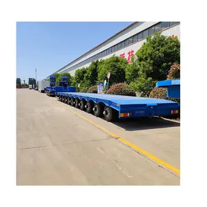 Equipamento grande de semi-reboque de mesa baixo multi-eixo de baixo preço para transportar semi-reboques com 6/7/8 eixos