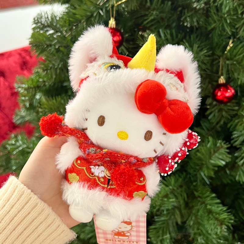 สิงโตเต้นรำสีแดงน่ารัก kt