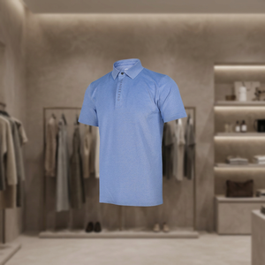 Golf personalizado para hombre para Polo orgánico alto SPF 30 sublimación de impresión completa 75% poliéster 25% Spandex rendimiento ropa de Golf - Product Image 2
