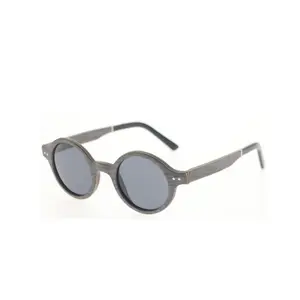 New round fashion italy design Walnut wooden sunglasses wholesale in china dropping