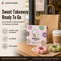 Boîtes cadeaux roses style Kawaii EAZYPACK en gros, personnalisées pour boulangerie, livraison de pâtisseries et gâteaux avec trous d'aération