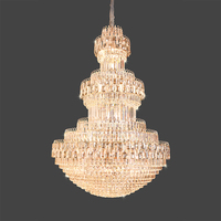 Lustre de plafond élégant de haute qualité en cristal pour salon et salle à manger