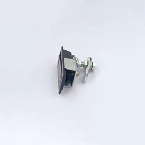 Serrure durable HJ Push-to-Close Serrure <span class=keywords><strong>de</strong></span> porte d'armoire carrée noire en alliage <span class=keywords><strong>de</strong></span> zinc pour casier d'équipement Petit avion à bouton-poussoir - Product Image 4