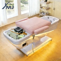 Station de salon de manucure de luxe, chaise de lavage de cheveux, pédicure japonaise, bain de pieds, lit de spa pour la tête