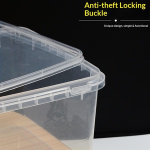 Boîte de rangement en plastique PP épais de qualité alimentaire, conteneur à emporter polyvalent de 1200ml, pour tiramisu, fruits acidulés et aliments secs - Product Image 4