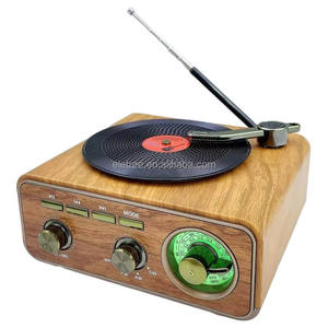 Altavoz Retro con Forma de Disco de Vinilo MD-1217BT MD-1317BT, Regalo de Audio Atómico, Radio Inalámbrica BT AM FM SW - Product Image 2