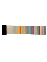 Tissu d'ameublement léger en polyester 100 % aspect lin, respirant, enduit PA, teint en fil, certifié OEKO-TEX, faible MOQ, en stock, pas cher