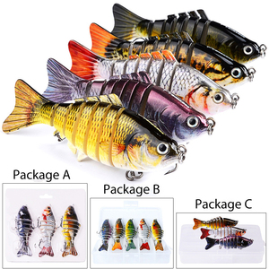 <span class=keywords><strong>Esca</strong></span> Artificiale OBM Multi-Sezione, Pesciolino Finto Attraente per la Pesca di Trota, Spigola, Tonno, Carpa in Tutte le Zone Marine - Product Image 5