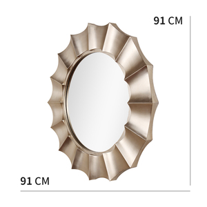 <span class=keywords><strong>Grand</strong></span> <span class=keywords><strong>miroir</strong></span> décoratif <span class=keywords><strong>vintage</strong></span>, décoration murale, <span class=keywords><strong>miroir</strong></span> <span class=keywords><strong>rond</strong></span> orné, <span class=keywords><strong>miroir</strong></span> d'appoint - Product Image 4