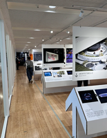 Comptoir d'exposition en carton recyclable personnalisé pour stand de salon professionnel 10x10 pieds