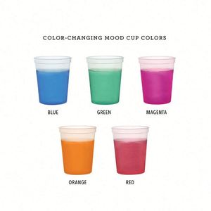 Hot Sales Personalized Color Changing Plastic Stadium Cups Fluted 12oz 16oz 20oz 22oz Custom Shot <b>Small</b> Cup - Product Image 5