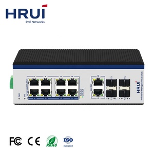 <span class=keywords><strong>Switch</strong></span> PoE industriale HRUI <span class=keywords><strong>10</strong></span> porte PoE <span class=keywords><strong>Gigabit</strong></span> IP40 4 porte SFP BT90W recupero rapido dell'anello L2 + <span class=keywords><strong>Switch</strong></span> POE gestito - Product Image 2