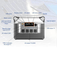 Centrale Électrique Portable 3000W 2202Wh Générateur Solaire à Onde Sinusoïdale Pure avec Prises CA pour la Maison, la Sauvegarde et les Véhicules Hors Réseau