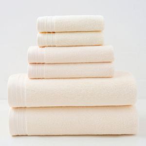 Ensemble de bain 6 pièces 100% coton pur, serviettes de luxe douces et absorbantes pour spa, hôtel, maison, broderie florale, séchage rapide - Product Image 4