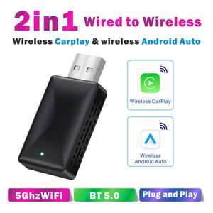 <b>Wireless</b> CarPlay <b>Adapter</b>, Upgraded 2025 Mini Size 2-in-1 CarPlay & Android Auto, Convert Wired to <b>Wireless</b> With USB & USB-C/Type - Product Image 2