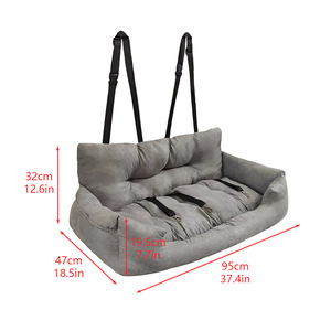 Siège de voiture Soft Pet Booster <span class=keywords><strong>pour</strong></span> chiens Chiot Voyage Car Carrier Bed for Small Medium Dog Car Seat Keep Clean - Product Image 6