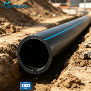 Tubo in HDPE PE100 SDR11 PN16 PN10 DN 65mm 80mm 150mm 700mm 1000mm 1 1/2 2 2.5 3 4 5 6 12 14 24 32 36 Pollici di Diametro - Product Image 1