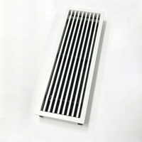 Diffuseur linéaire réglable pour CVC, grille d'aération en PVC pour plafond et mur, système de ventilation moderne pour bureau, direct usine