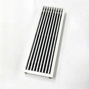 Diffuseur linéaire réglable pour CVC, <span class=keywords><strong>grille</strong></span> d'aération en <span class=keywords><strong>PVC</strong></span> pour plafond et mur, système de ventilation moderne pour bureau, direct usine - Product Image 1