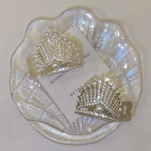 JY Kẹp Tóc Kim Cương Giả Ngọc Trai Hợp Kim Nhỏ Hàn Quốc Kẹp Tóc Cá Mập Lấp Lánh Vàng Kim Cho Nữ Kẹp Tóc Càng Cua Thanh Lịch Cho Nữ - Product Image 5