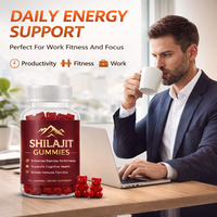 Gummies multivitaminés de beauté OEM Shilajit et Ashwagandha de l'Himalaya pour hommes et femmes, 60 unités