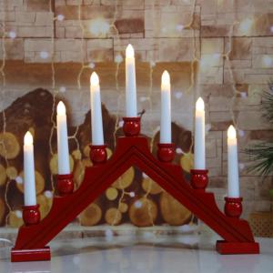 Hot Sales Item 7L Warm White LED Wooden Bridge <b>Light</b> for Christmas Holiday Party Decoration - Product Image 4