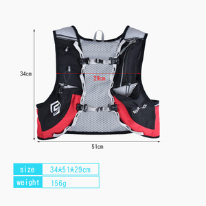 Chaleco de Hidratación Run Cool de 5L, Mochila para Deportes al Aire Libre, Poliéster, Ciclismo, Montañismo, Senderismo, Correr, Chaleco de Hidratación - Product Image 2