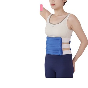 Manufacturer-made 100% cotton fleece breathable lumbar support belt/abdominal binder for postpartum C-section wound protection. - Product Image 4