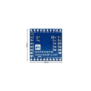 Matek โมดูล CAN-L431 AP_Periph โหนด dronecan สำหรับ ardupilot gnss เข็มทิศบารอมิเตอร์เซ็นเซอร์วัดความเร็วลม gpio - Product Image 4
