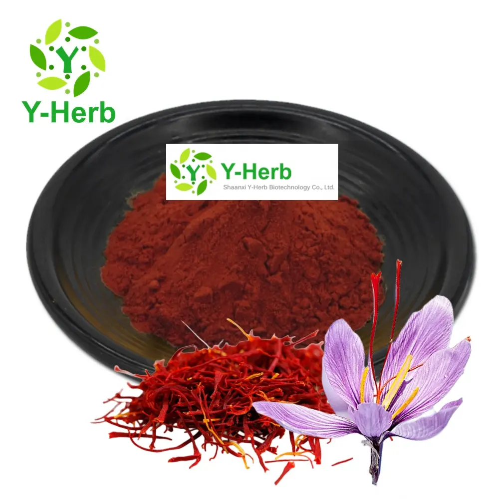 Water Soluble Crocin Safranal 10:1 20:1 Crocus Sativus Bulbs Safflower/Crocus Sativus/Saffron Flower Extract Powder