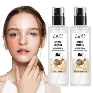 factory price moisturizing whitening serum anti wrinkle fading blemishes fine lines pores shrink snail mucin skin eye serum