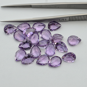 Nouveauté 10mm x 14mm naturel brésil améthyste à facettes poire pierre AAA qualité violet améthyste pierre précieuse en vrac à livraison gratuite - Product Image 1