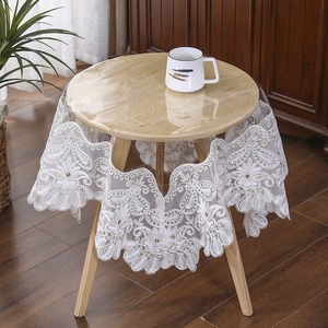 <span class=keywords><strong>Nappe</strong></span> de table en PVC transparent, imperméable et anti-taches, sans lavage, à motif floral large au bas, pour mariages et événements – Vente en gros personnalisée - Product Image 6