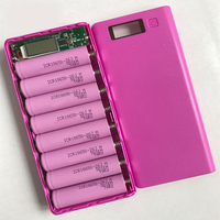 Vente chaude 8x18650 DIY Power Bank Case Box power Shell Travel Pack Charger Box USB Ports/