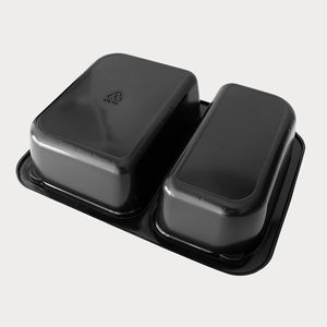 Vente chaude Contenant alimentaire jetable CPET à emporter Micro-ondable Biodégradable Contenant alimentaire de qualité alimentaire CPET <span class=keywords><strong>Plateau</strong></span> <span class=keywords><strong>repas</strong></span> 2 <span class=keywords><strong>compartiments</strong></span> - Product Image 3