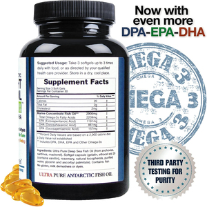 Omega-3 de marca privada de alta calidad, EPA y DHA en cápsulas blandas, apoya la salud cardiovascular, regula las emociones y mantiene la memoria. - Product Image 3