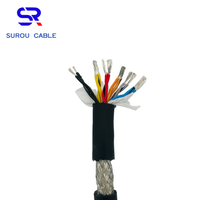 Câble de signal blindé torsadé à paire unique hautement flexible PMS 2464 24AWG 12 cœurs, câble d'encodeur, câble d'équipement d'automatisation