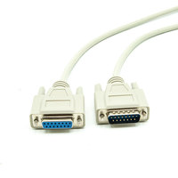 Cable Personalizado de Cobre Puro DB9 DB15 DB25, Cable de Conexión Serial y Paralela de 2x15 Pines, Macho a Macho, para Transferencia de Datos