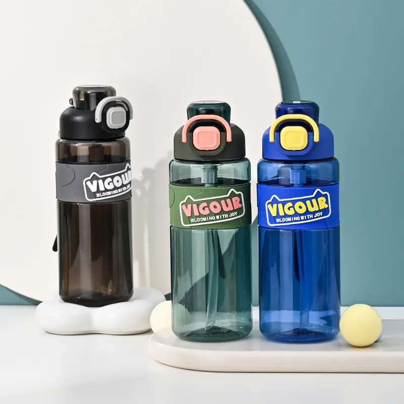 Good Selling Water Bottle With Strap Slim Gym For Men Drink Men Hydrogen Holder Life Straw Custom Logo Plastic Made In China