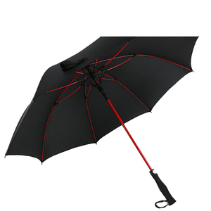 Parapluie de golf personnalisé avec logo, 30 pouces, simple, ventilé, coupe-vent, imperméable, avec tige en fibre de verre, cadre coloré minimaliste, pliable - Product Image 2