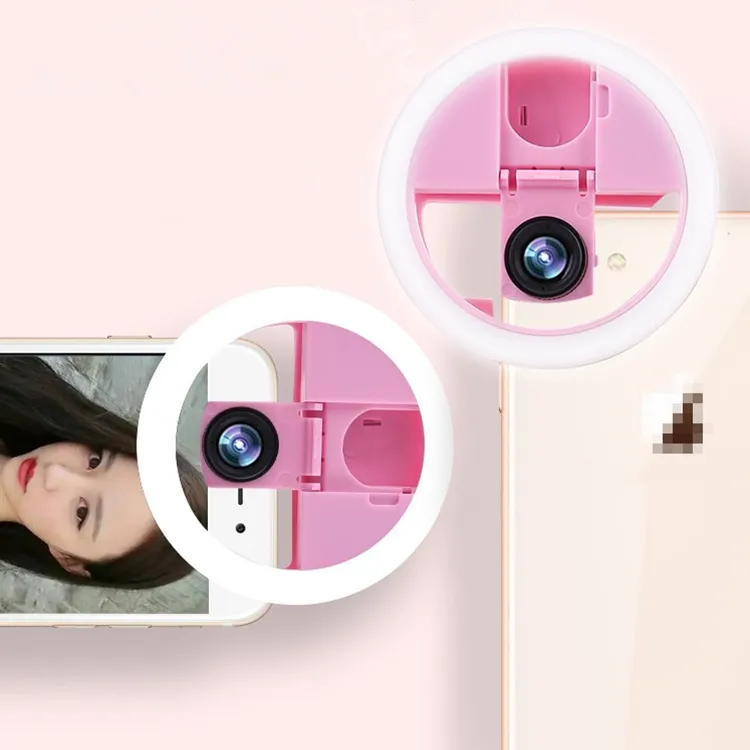 High quality Selfie Light Ring LED Mobile Phone Fill Light 0.63X HD Camera Beauty Self-timer Light Live Photography Flash