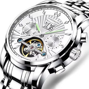 1409 relojes automáticos huecos para lujo, reloj de moda impermeable para hombre, reloj de negocios para hombre 2024 - Product Image 2