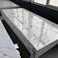 Décorations murales de salle de sport pour villa de luxe, panneaux muraux en PVC UV de 3 mm d'épaisseur, feuille de marbre, design moderne, imperméable, garantie 5 ans
