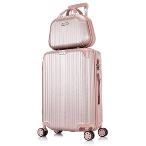 Bộ Hành Lý Xe Đẩy Bằng Nhựa ABS 3 Chiếc Bộ Vali Du Lịch Có Hộp Làm Đẹp - Product Image 2